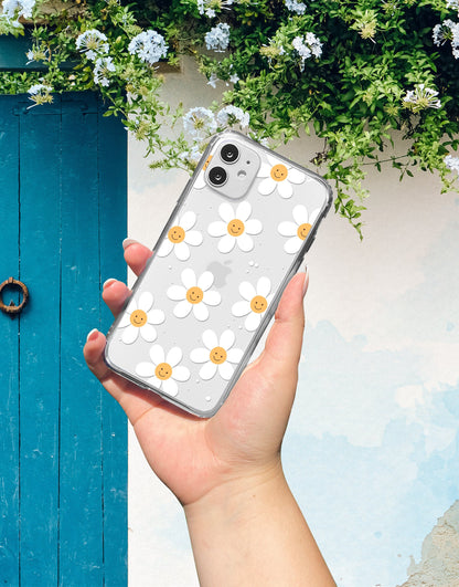 Aesthetic Flower Smile iPhone Case - URBANLUSA