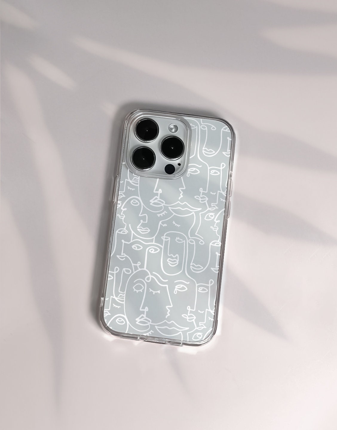 Line Art Faces Phone Case iPhone / Samsung - URBANLUSA