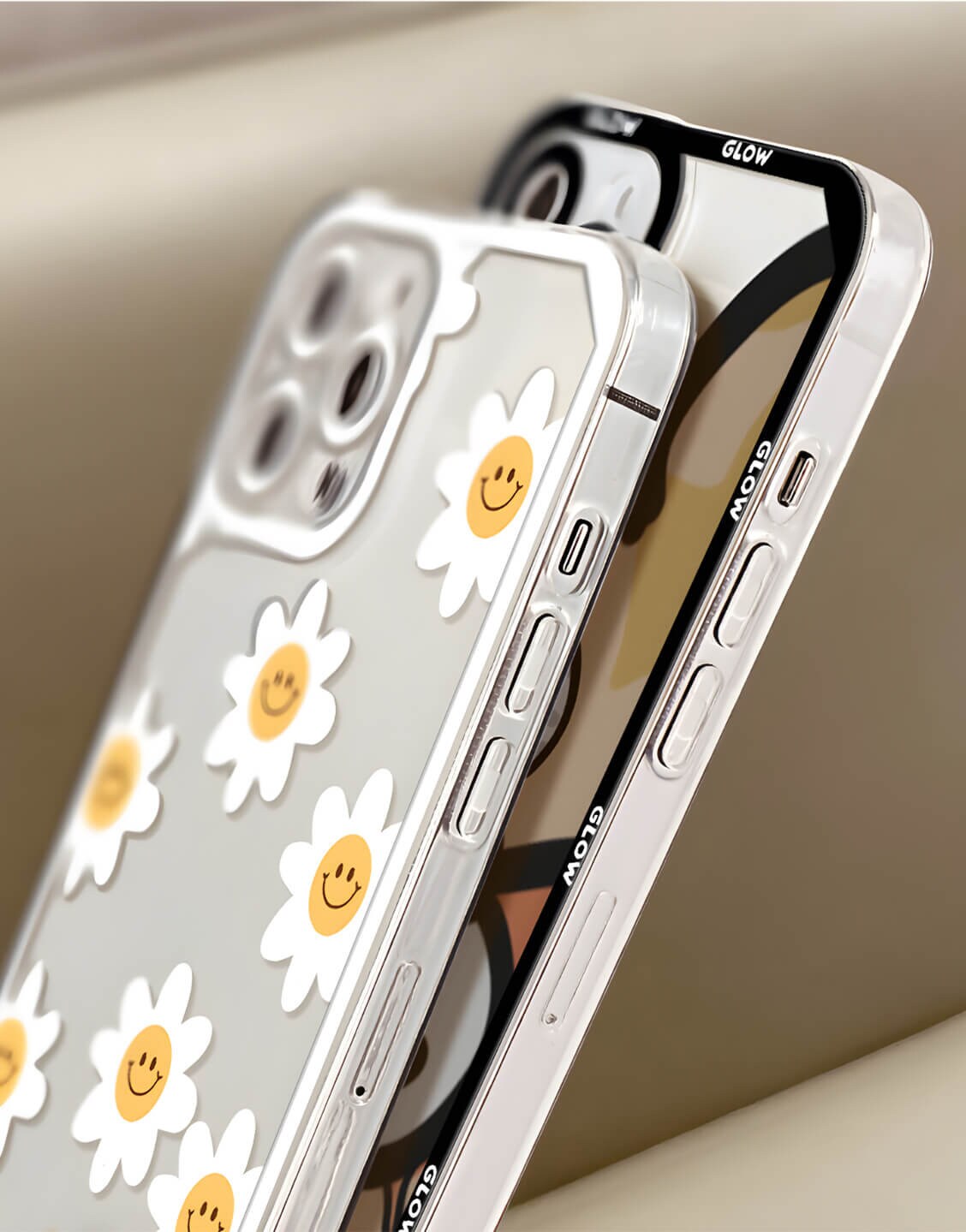 Happy Daisy Clear iPhone Case - URBANLUSA