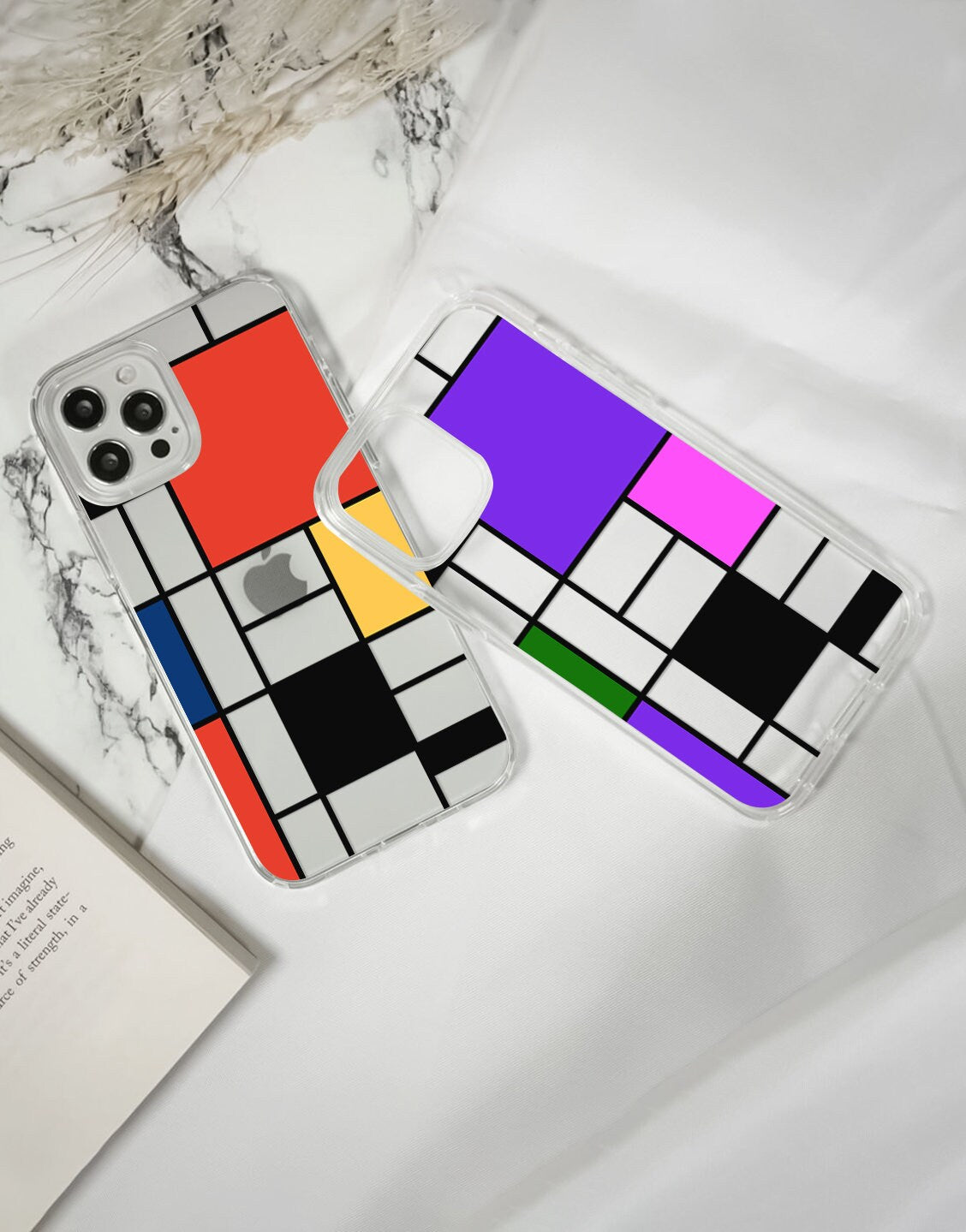 Retro Abstract Art iPhone Case - URBANLUSA