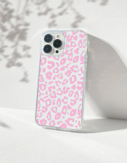 Y2K Pink Leopard Print iPhone Case - URBANLUSA