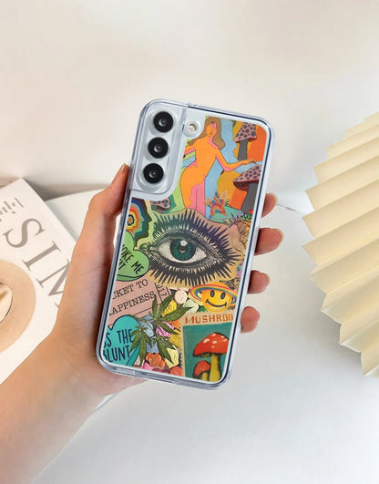 Trippy Psychedelic Collage Phone Case iPhone / Samsung - URBANLUSA