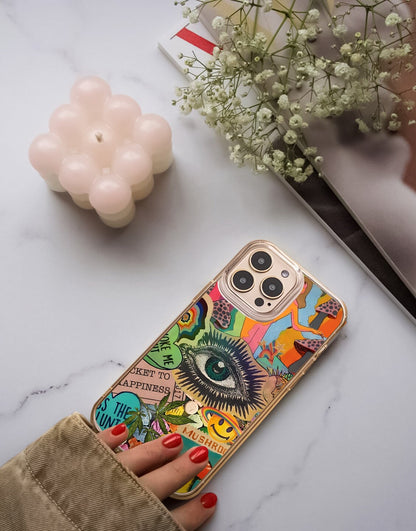 Trippy Psychedelic Collage Phone Case iPhone / Samsung - URBANLUSA