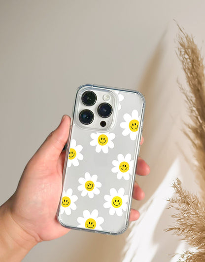 Smile Sun Flower Aesthetic Case iPhone - URBANLUSA