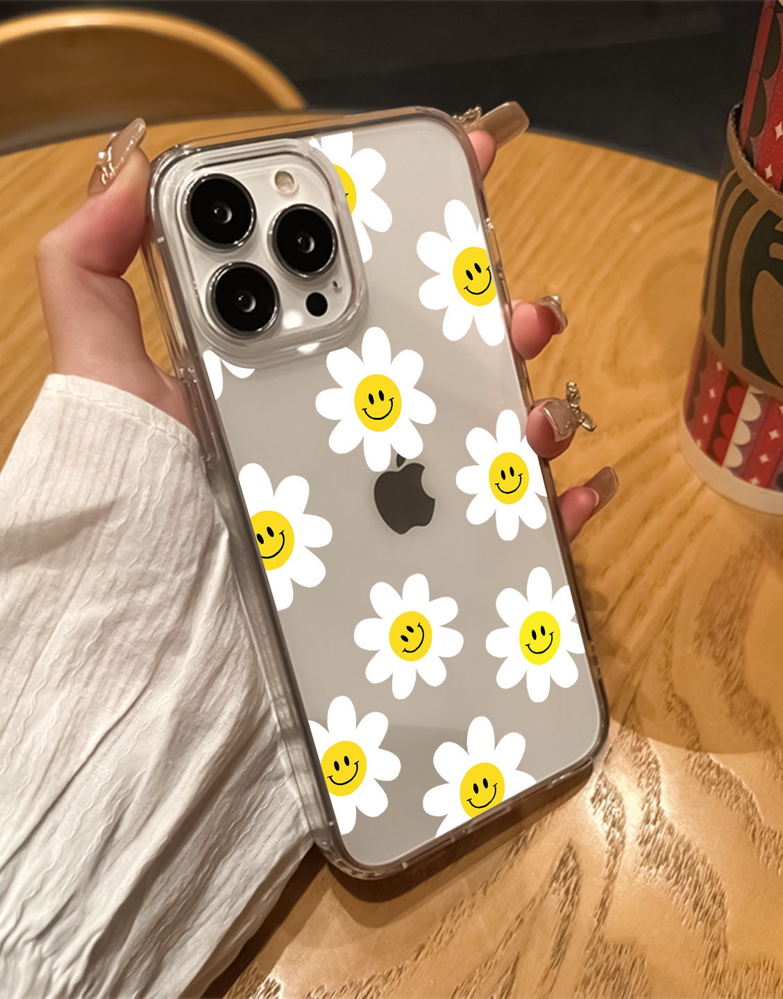 Smile Sun Flower Aesthetic Case iPhone - URBANLUSA