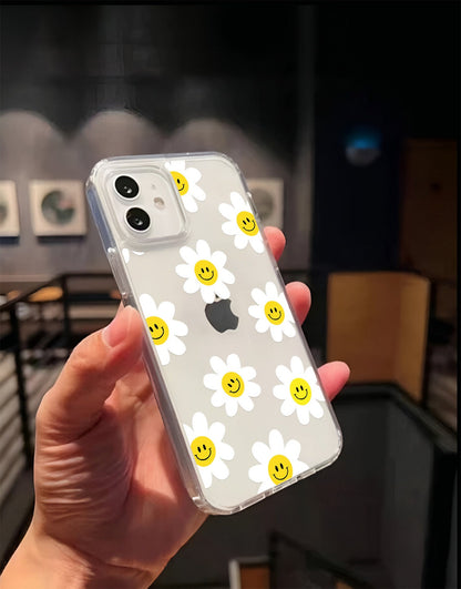 Smile Sun Flower Aesthetic Case iPhone - URBANLUSA