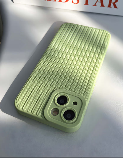 Simple Minimal Woven iPhone Case - URBANLUSA