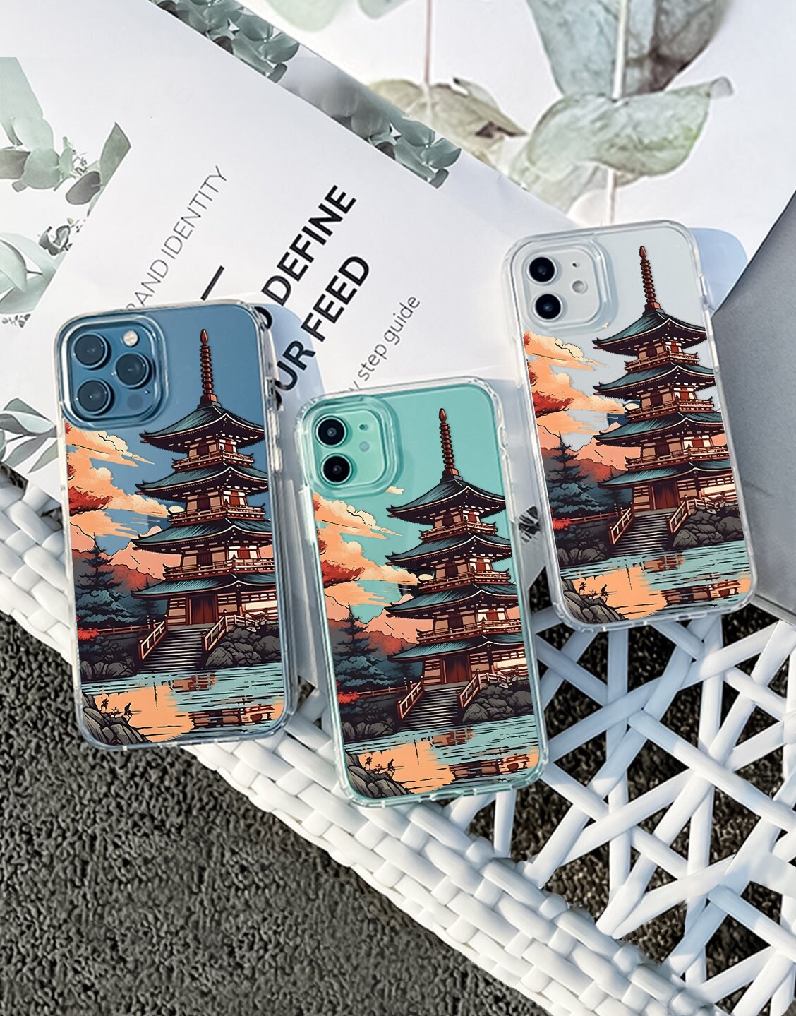 Vintage Japanese Art Clear Phone Case iPhone / Samsung - URBANLUSA