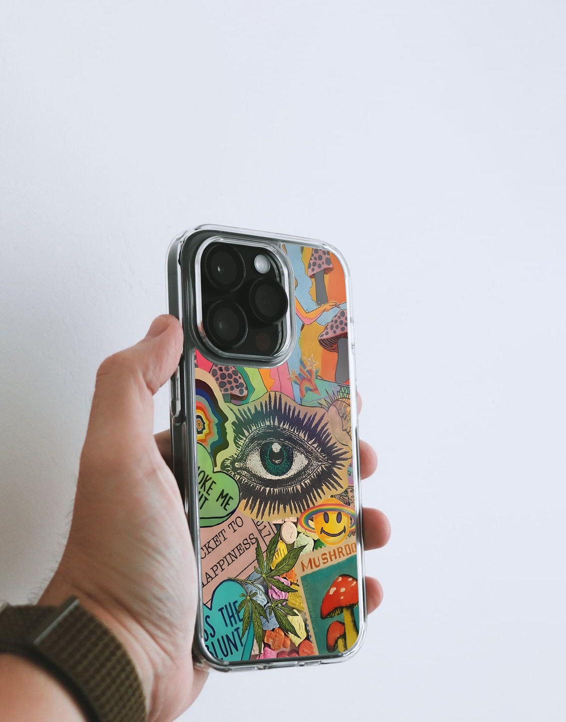 Trippy Psychedelic Collage Phone Case iPhone / Samsung - URBANLUSA