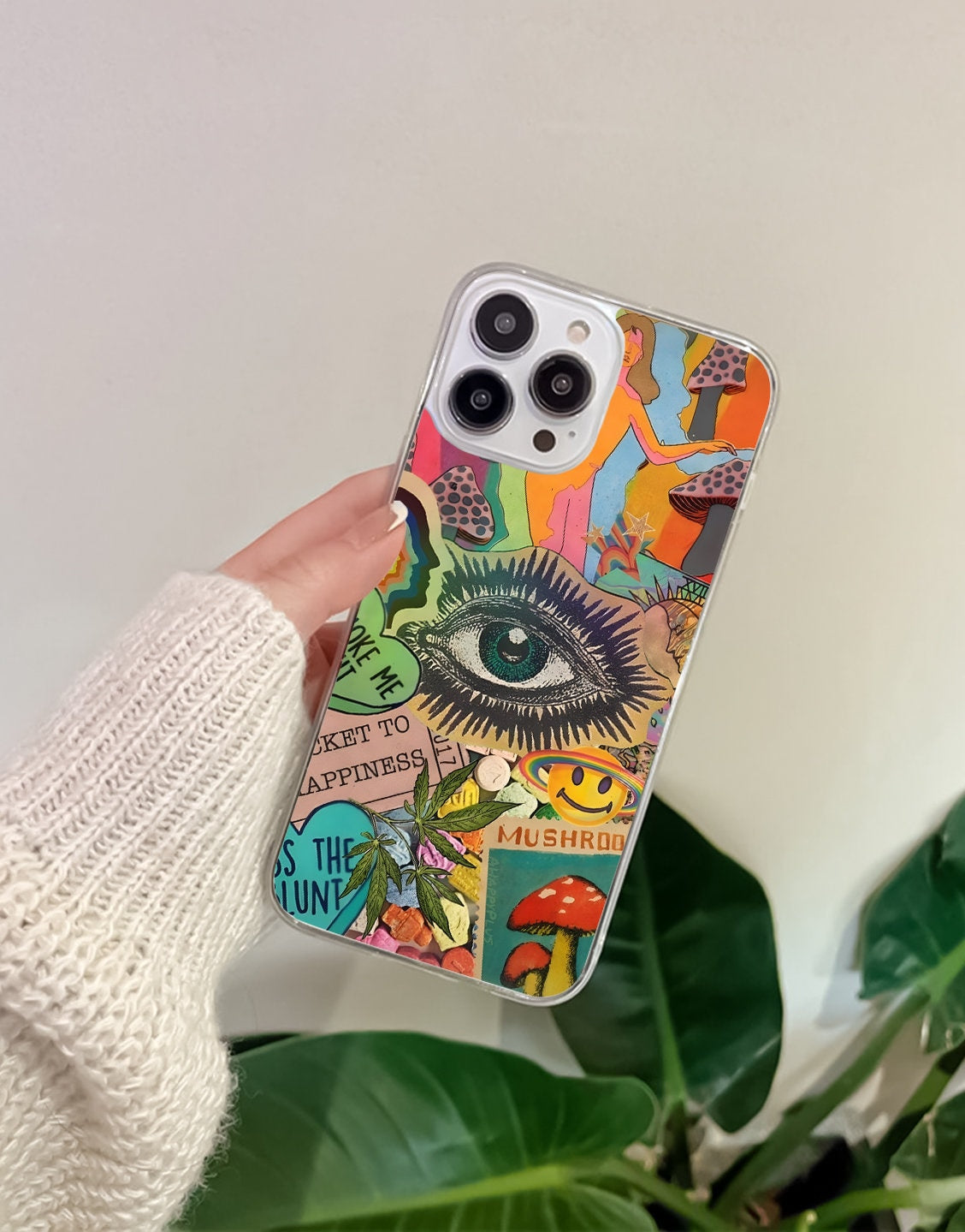 Trippy Psychedelic Collage Phone Case iPhone / Samsung - URBANLUSA