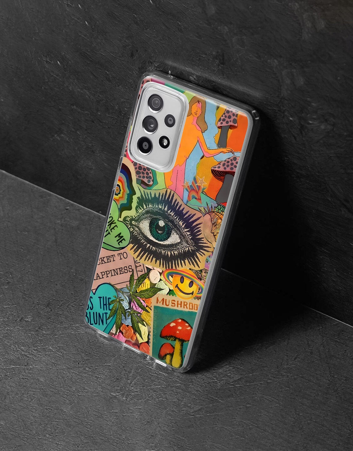 Trippy Psychedelic Collage Phone Case iPhone / Samsung - URBANLUSA