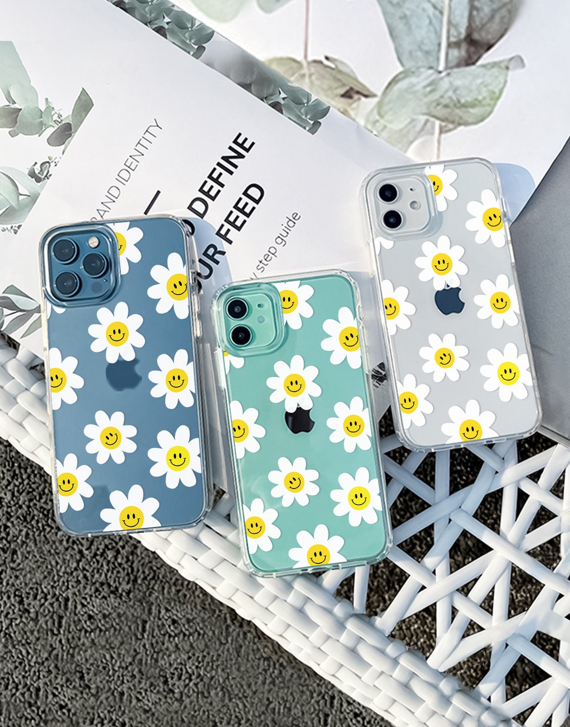 Smile Sun Flower Aesthetic Case iPhone - URBANLUSA