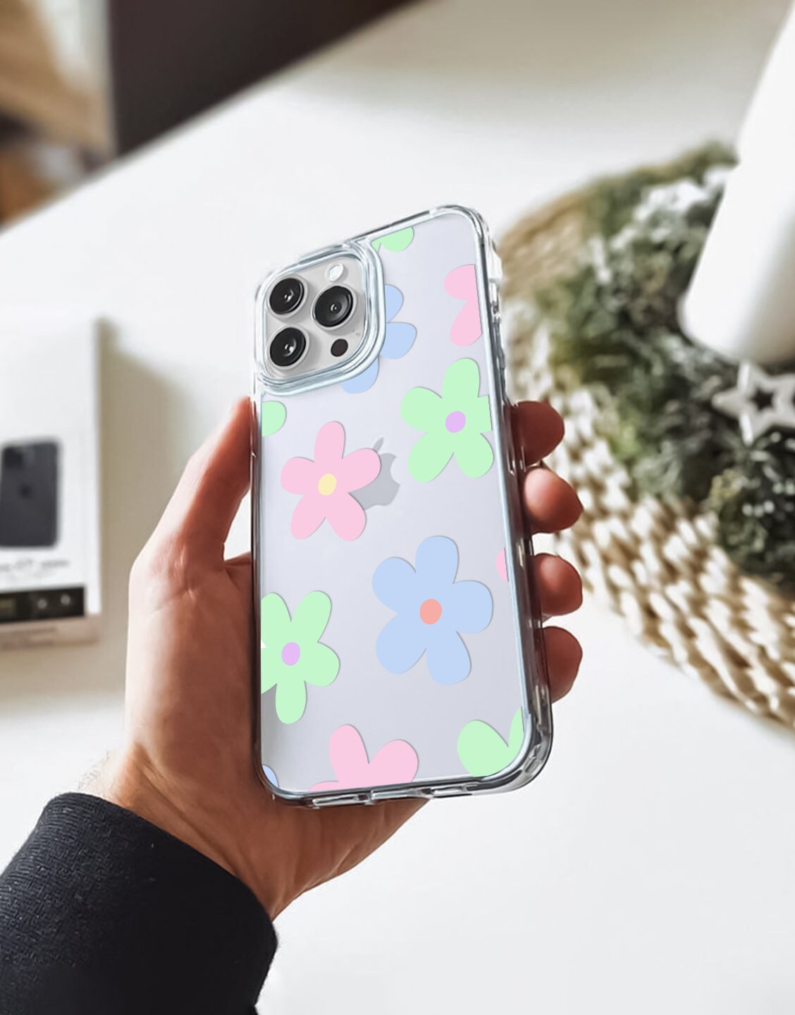 Kawaii Flowers Pastel Aesthetic Phone Case iPhone / Samsung - URBANLUSA