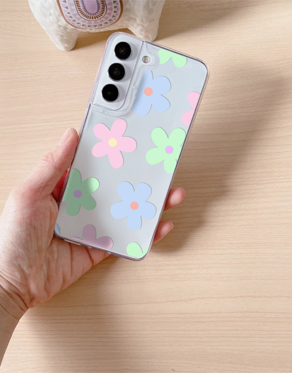 Kawaii Flowers Pastel Aesthetic Phone Case iPhone / Samsung - URBANLUSA