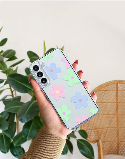 Kawaii Flowers Pastel Aesthetic Phone Case iPhone / Samsung - URBANLUSA