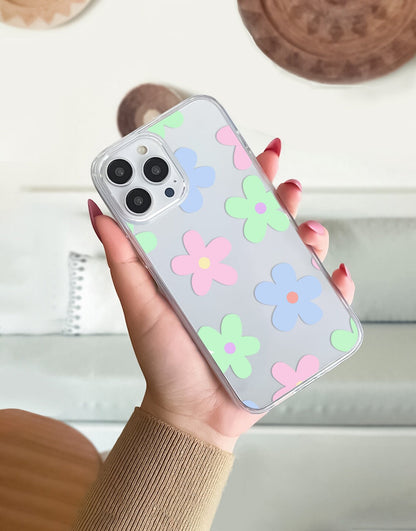 Kawaii Flowers Pastel Aesthetic Phone Case iPhone / Samsung - URBANLUSA