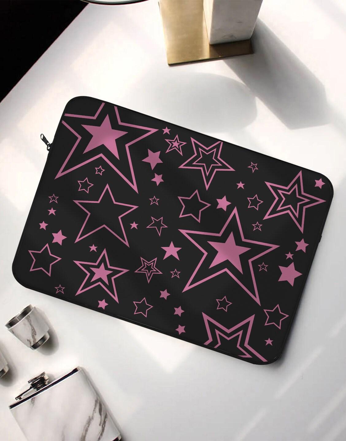 Pretty Pink Stars Laptop Sleeve - URBANLUSA