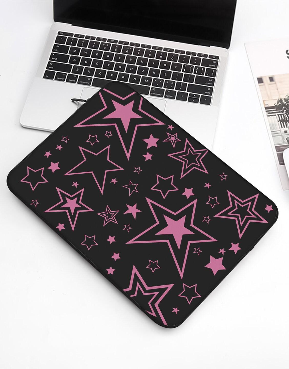 Pretty Pink Stars Laptop Sleeve - URBANLUSA