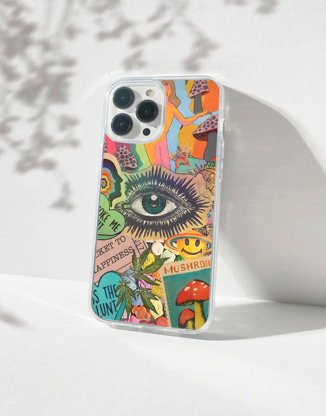 Trippy Psychedelic Collage Phone Case iPhone / Samsung - URBANLUSA