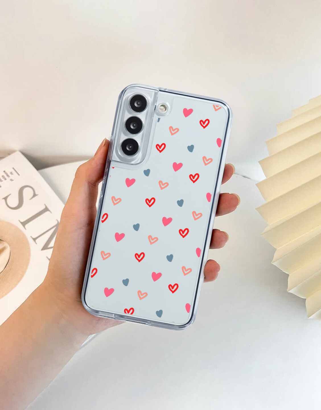 Cute Love Heart Phone Case iPhone / Samsung - URBANLUSA