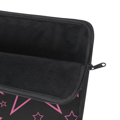 Pretty Pink Stars Laptop Sleeve - URBANLUSA