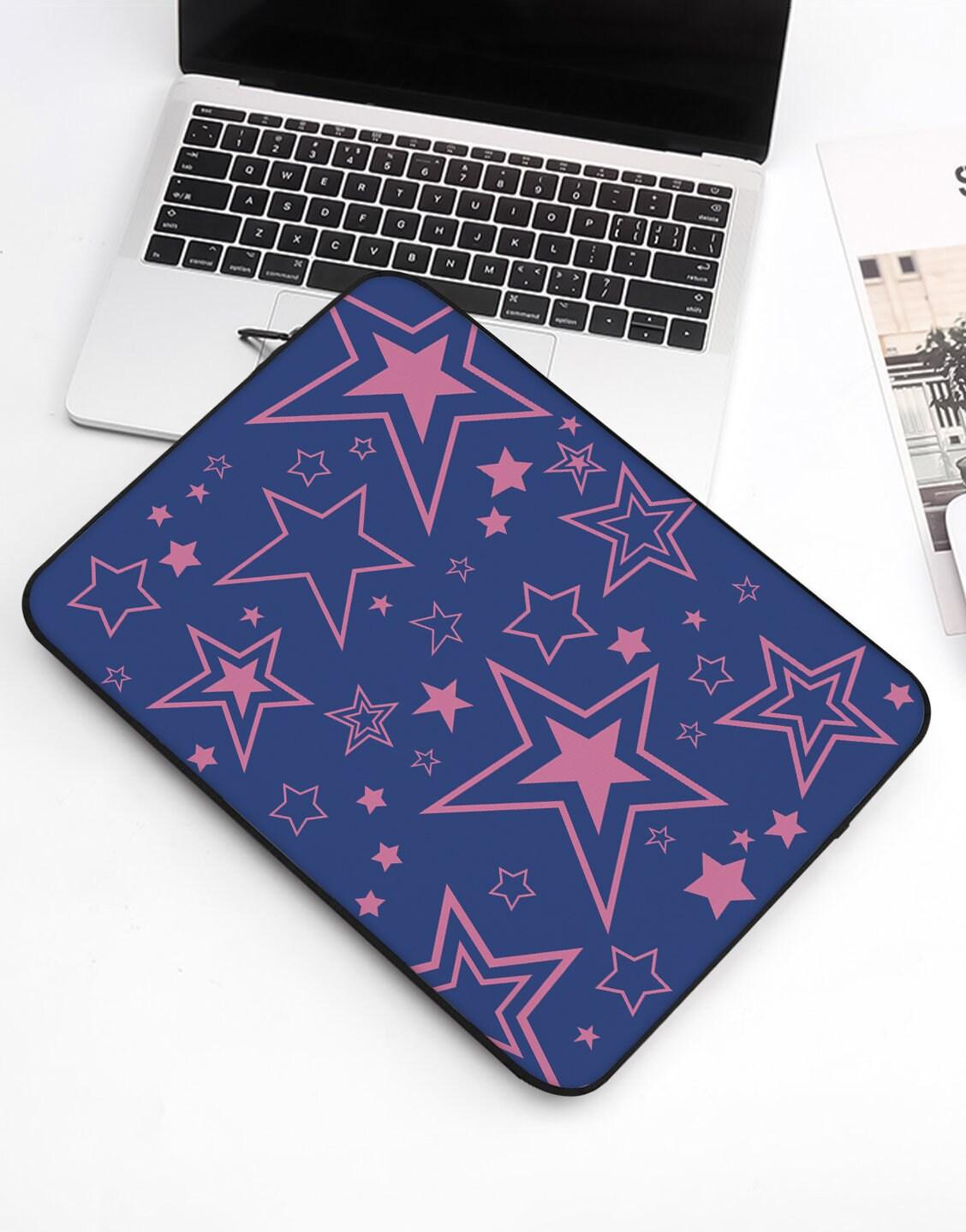 Pretty Pink Stars Laptop Sleeve - URBANLUSA