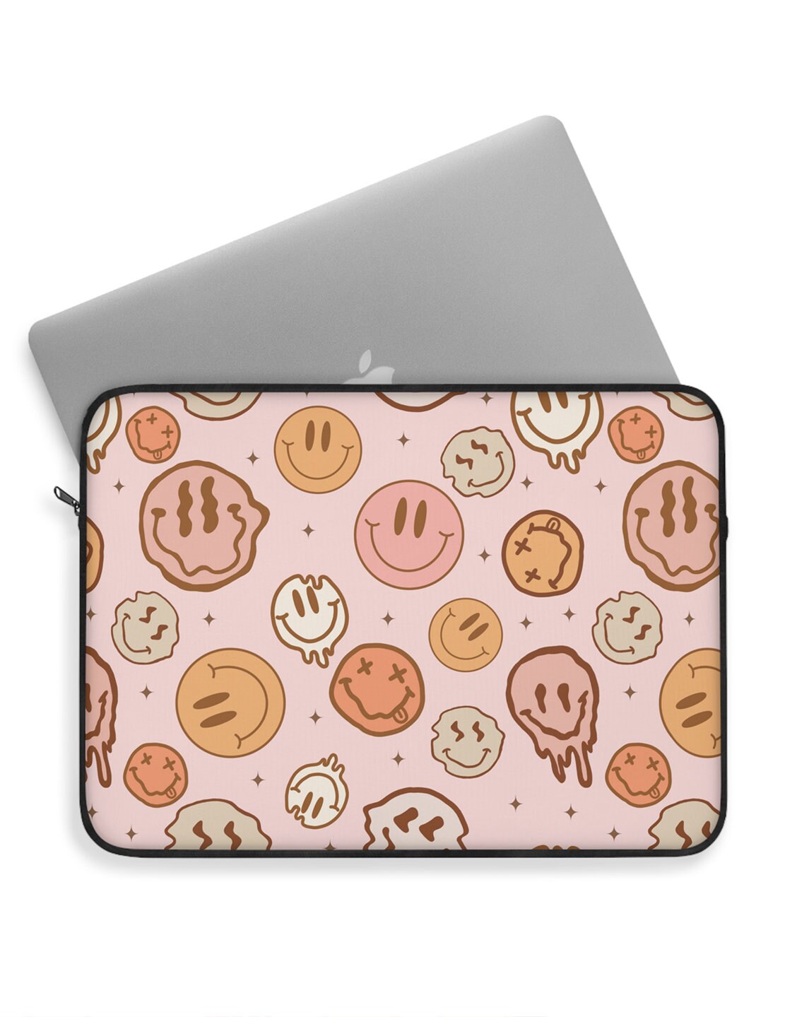 Preppy Aesthetic Laptop Sleeve 12 13 15 inch Case Laptop Bag Cute Laptop Sleeve Case for MacBook Air Pro Tablet Smile Face Case Computer Bag - URBANLUSA