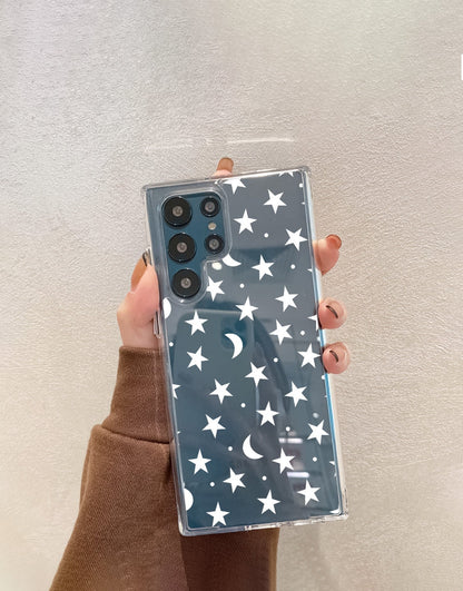 Cute Moon and Stars Phone Case iPhone / Samsung - URBANLUSA