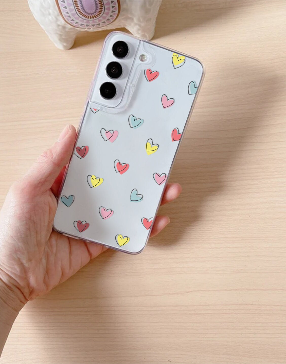 Kawaii Pastel Heart Phone Case iPhone / Samsung - URBANLUSA