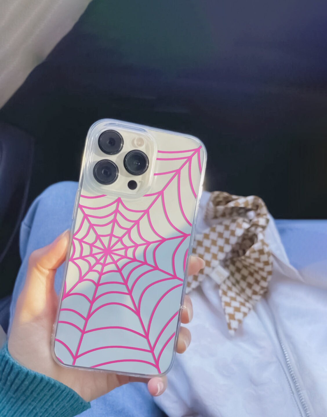 Aesthetic Spider Web iPhone Case - URBANLUSA