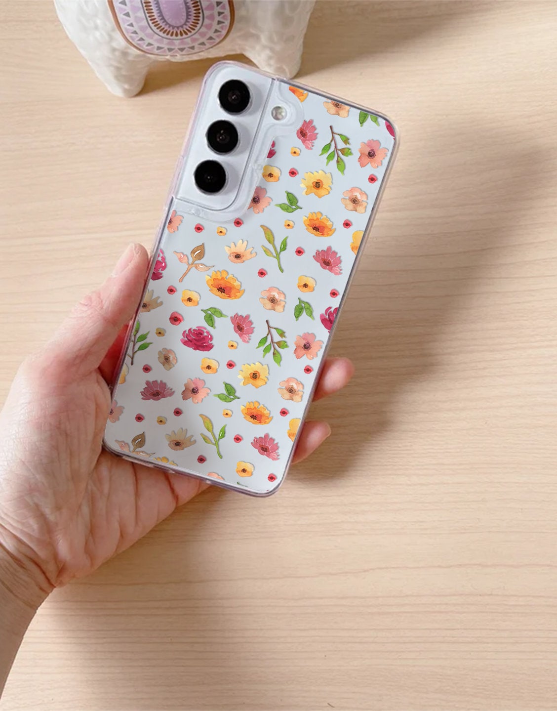 Watercolor Floral Aesthetic Phone Case iPhone / Samsung - URBANLUSA