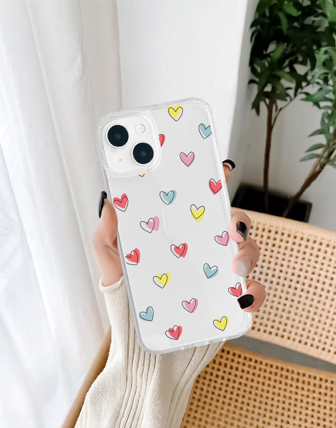 Kawaii Pastel Heart Phone Case iPhone / Samsung - URBANLUSA