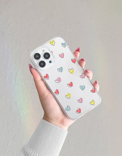 Kawaii Pastel Heart Phone Case iPhone / Samsung - URBANLUSA