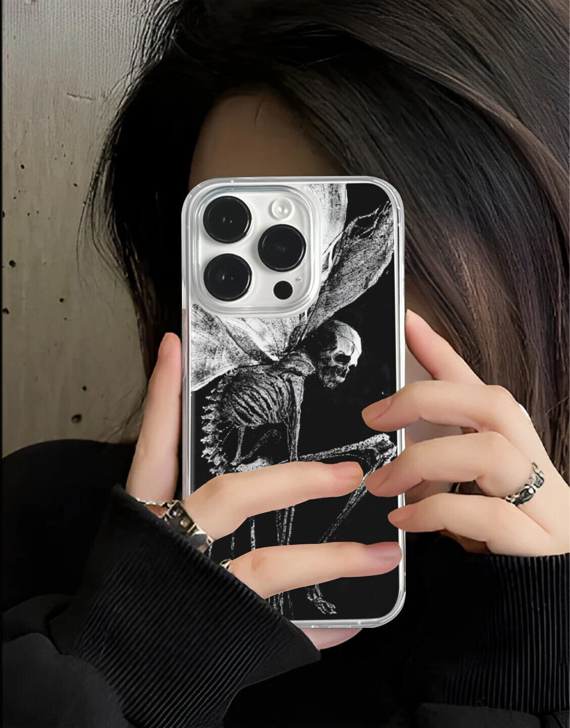 Gothic Fairy Skull iPhone Case - URBANLUSA