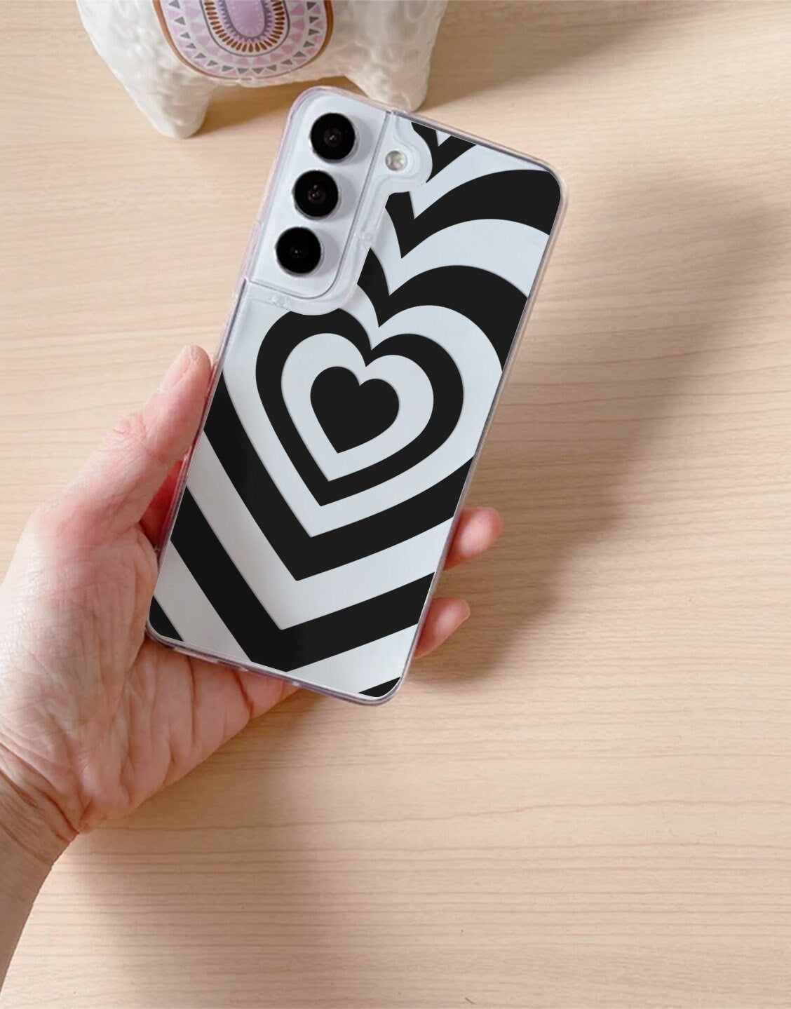 Y2K Grunge Black Heart Phone Case iPhone / Samsung - URBANLUSA