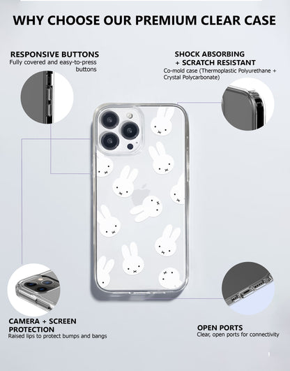 Cute Rabbit iPhone Case - URBANLUSA