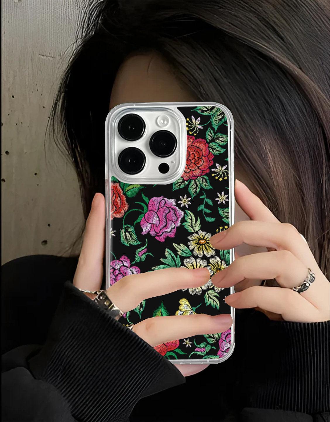 Vintage Flowers Roses iPhone Case - URBANLUSA