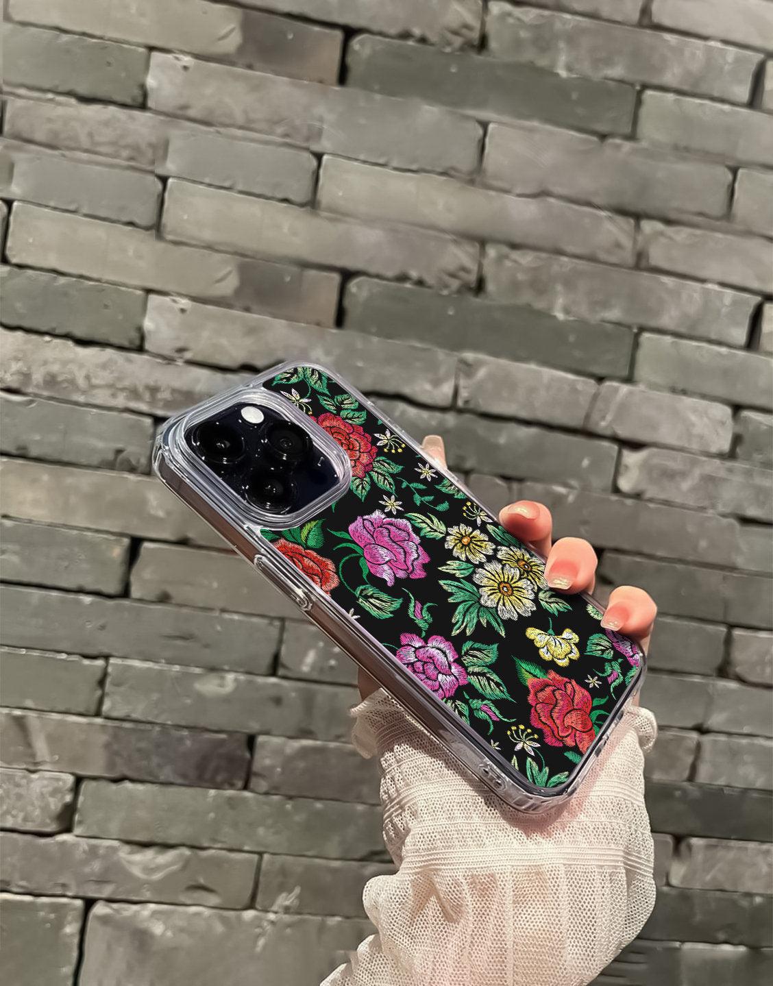 Vintage Flowers Roses iPhone Case - URBANLUSA