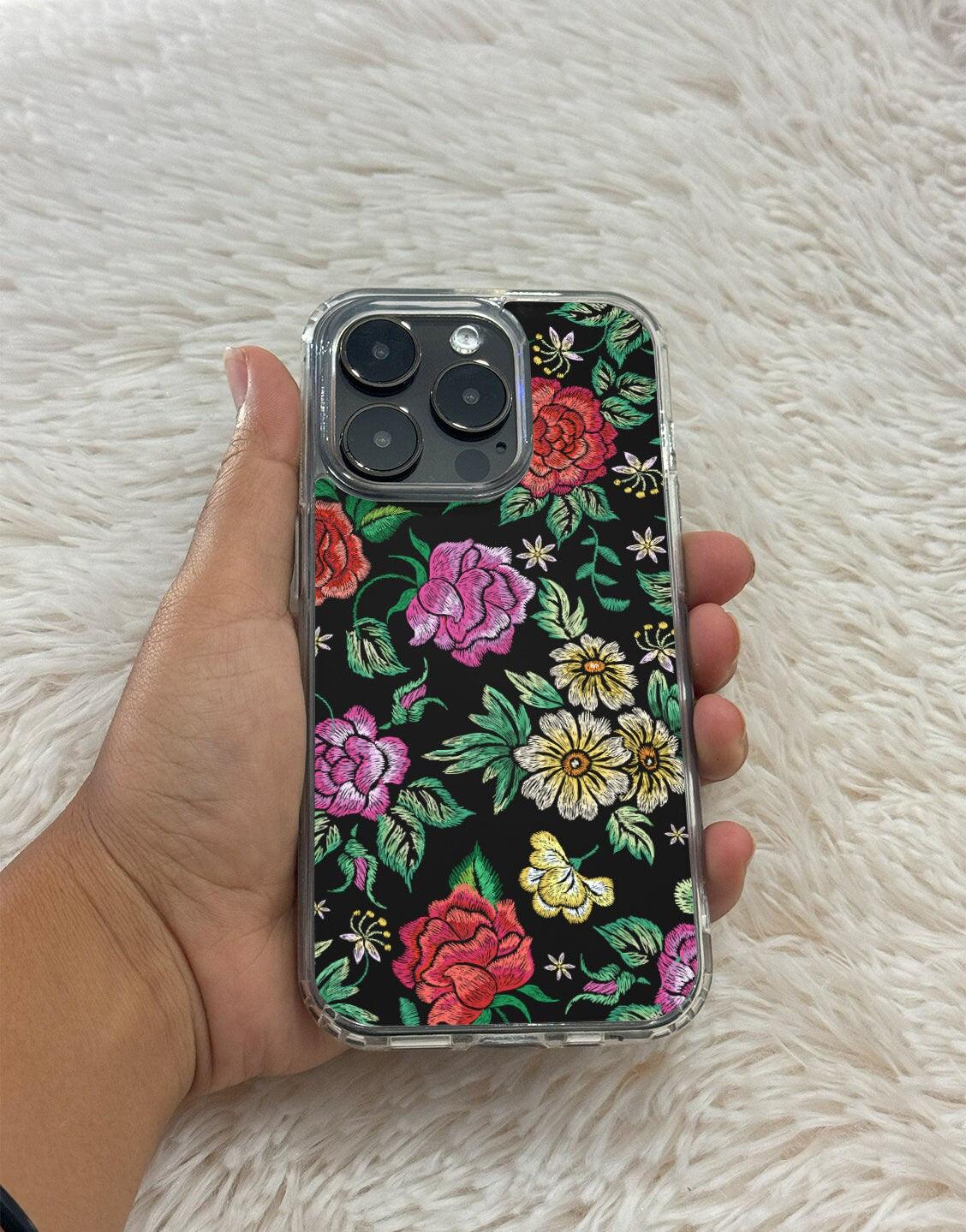 Vintage Flowers Roses iPhone Case - URBANLUSA