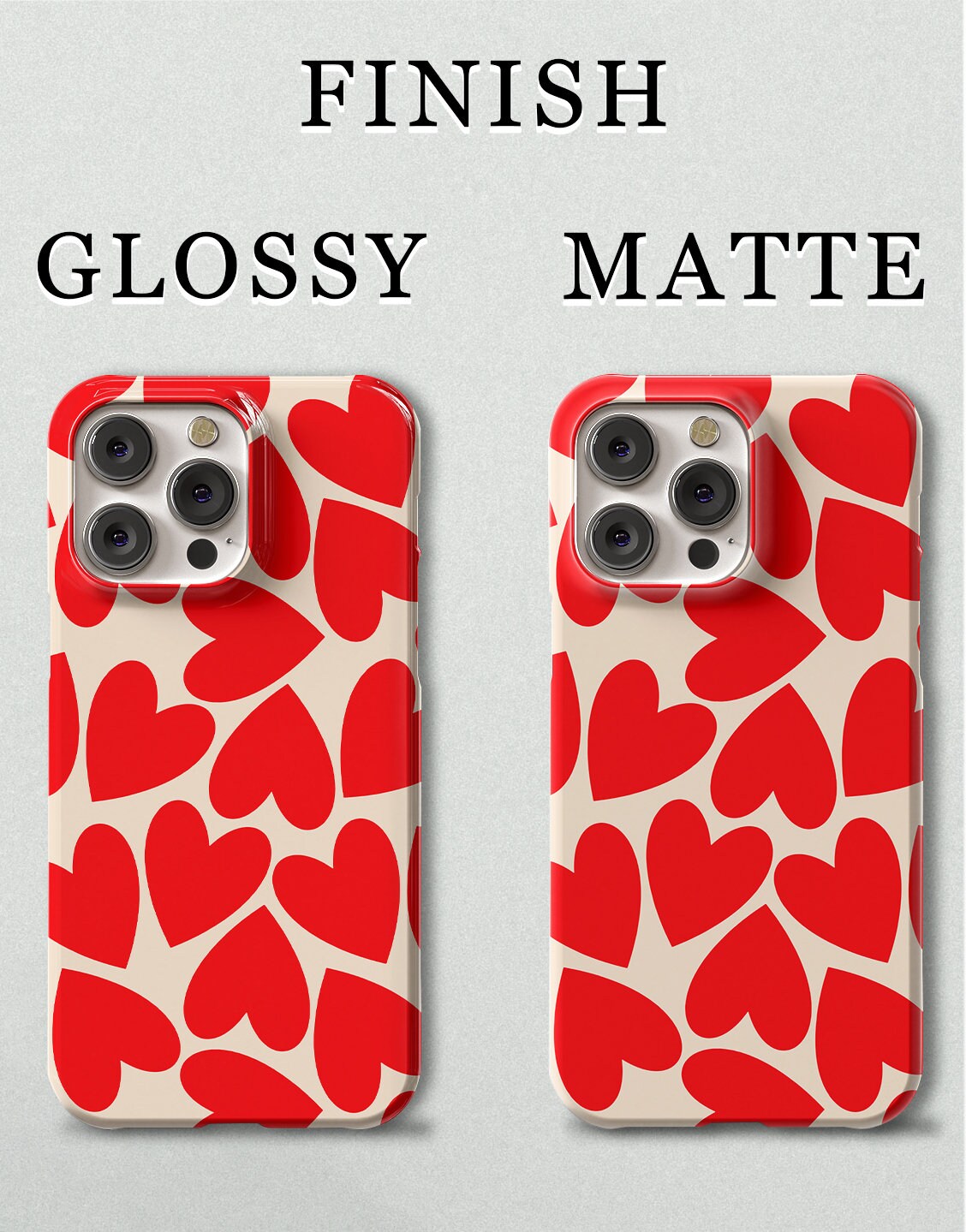 Cute Love Hearts Phone Case for iPhone - URBANLUSA