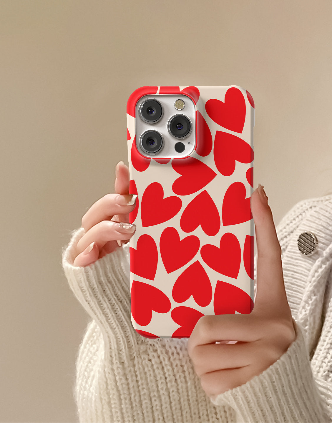 Cute Love Hearts Phone Case for iPhone - URBANLUSA