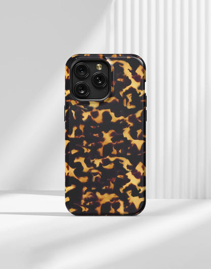 Chic Tortoiseshell iPhone Case - URBANLUSA