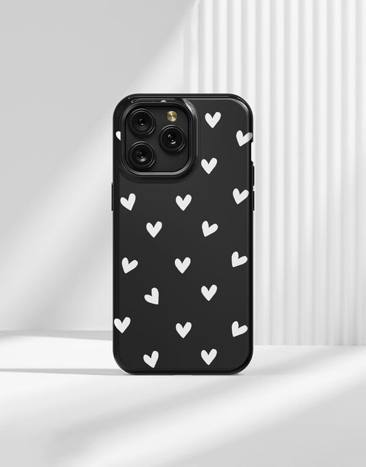 Aesthetic Grunge Hearts iPhone Case - URBANLUSA