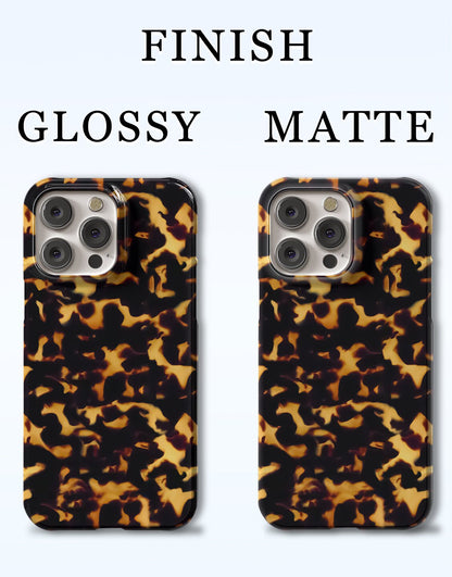 Chic Tortoiseshell iPhone Case - URBANLUSA