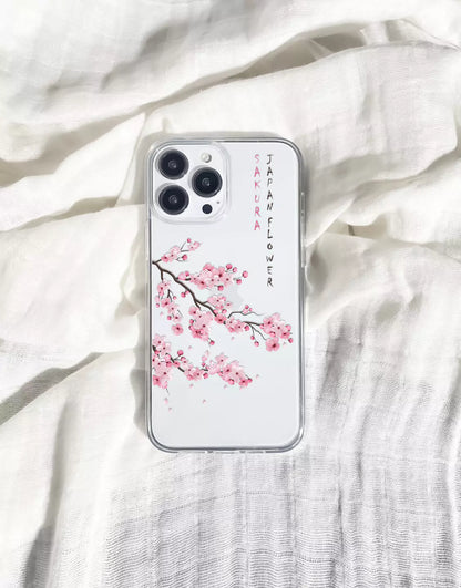 Japanese Sakura Flower iPhone Case - URBANLUSA