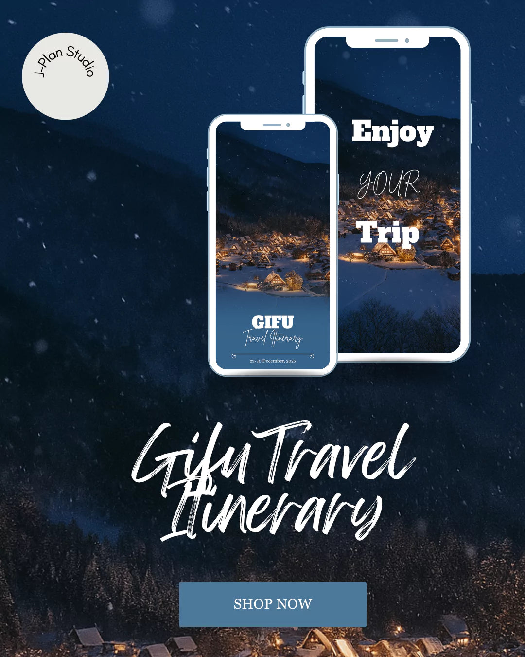 7-Day Gifu Travel Itinerary Template | Shirakawa-go, Takayama, Kanazawa & Nagoya | Editable Japan Guide