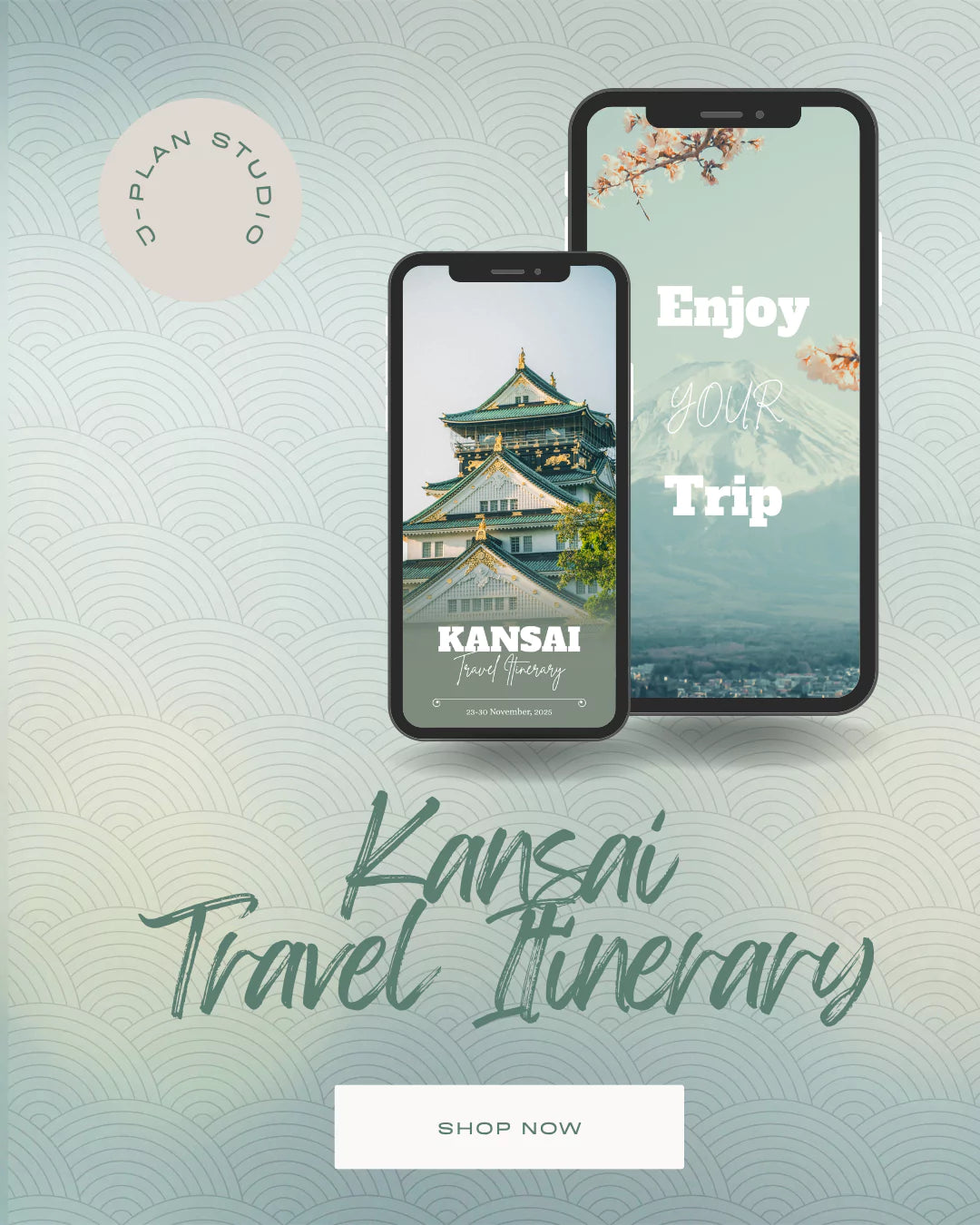 Kansai Japan Travel Planner | 7-Day Kyoto Osaka Nara Itinerary | Editable Digital Template for Japan Trip Planning