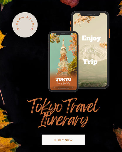 Tokyo Travel Planner | 7-Day Japan Itinerary Template | Digital Editable Trip Guide for Tokyo Attractions, Food & Shopping
