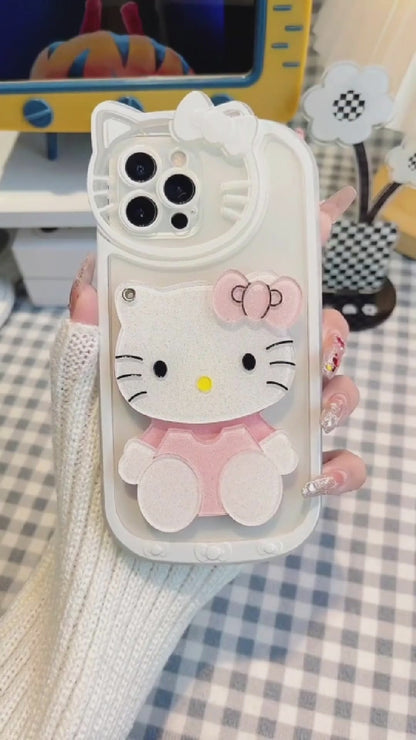 Coque iPhone transparente ondulée mignonne