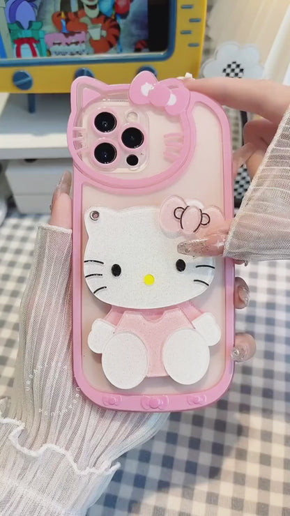 Coque iPhone transparente ondulée mignonne